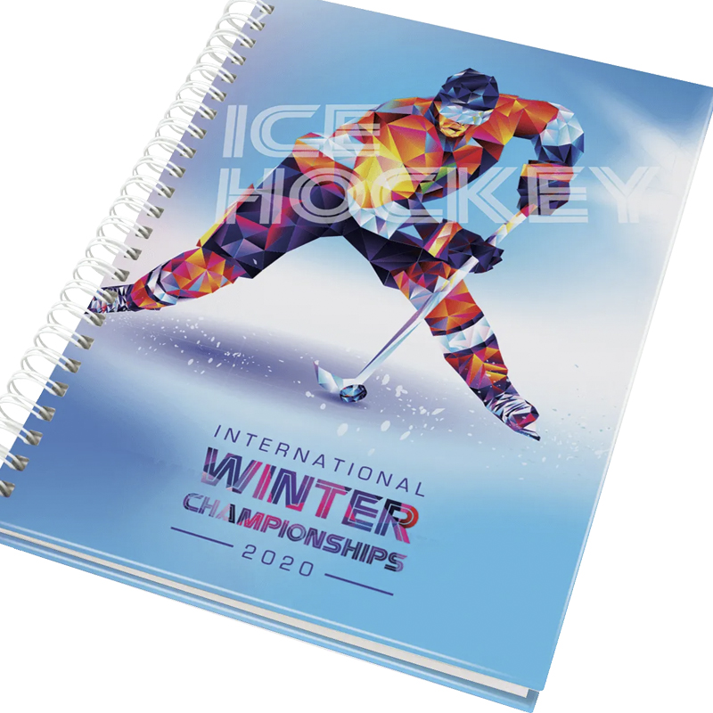 Branding Full Colour Cover Image showing the full colour cover of a Hardback Promotional Wiro Notebook from The Notebook Warehouse