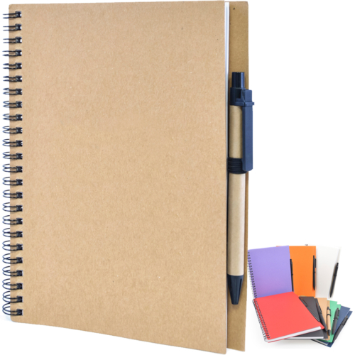 Image showing the Coloured Card Cover Eco Wiro Promotional Notebook from The Notebook Warehouse