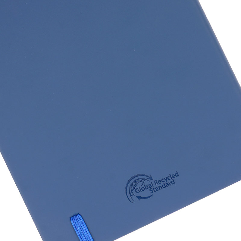 Image showing the Recycled PU Cover on the A5 Recycled Soft Touch Branded Notebooks available from The Notebook Warehouse, the UK's most trusted supplier of branded notebooks and promotional pens
