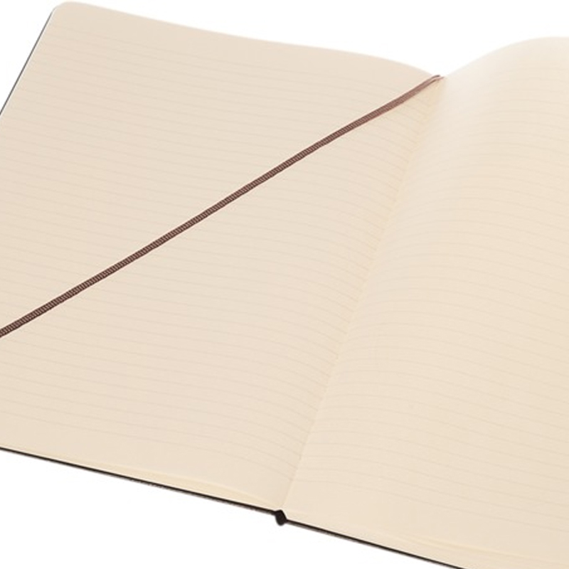 Moleskine Hardcover Xl Ruled Pages Image showing the Ruled Pages inside the Moleskine Hardcover XL Ruled Branded Notebook from The Notebook Warehouse