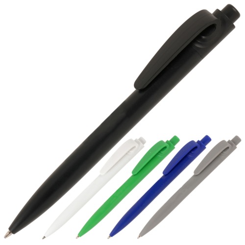 Image showing a group shot of branded pens called Recycled Seashell Promotional Pen from The Notebook Warehouse