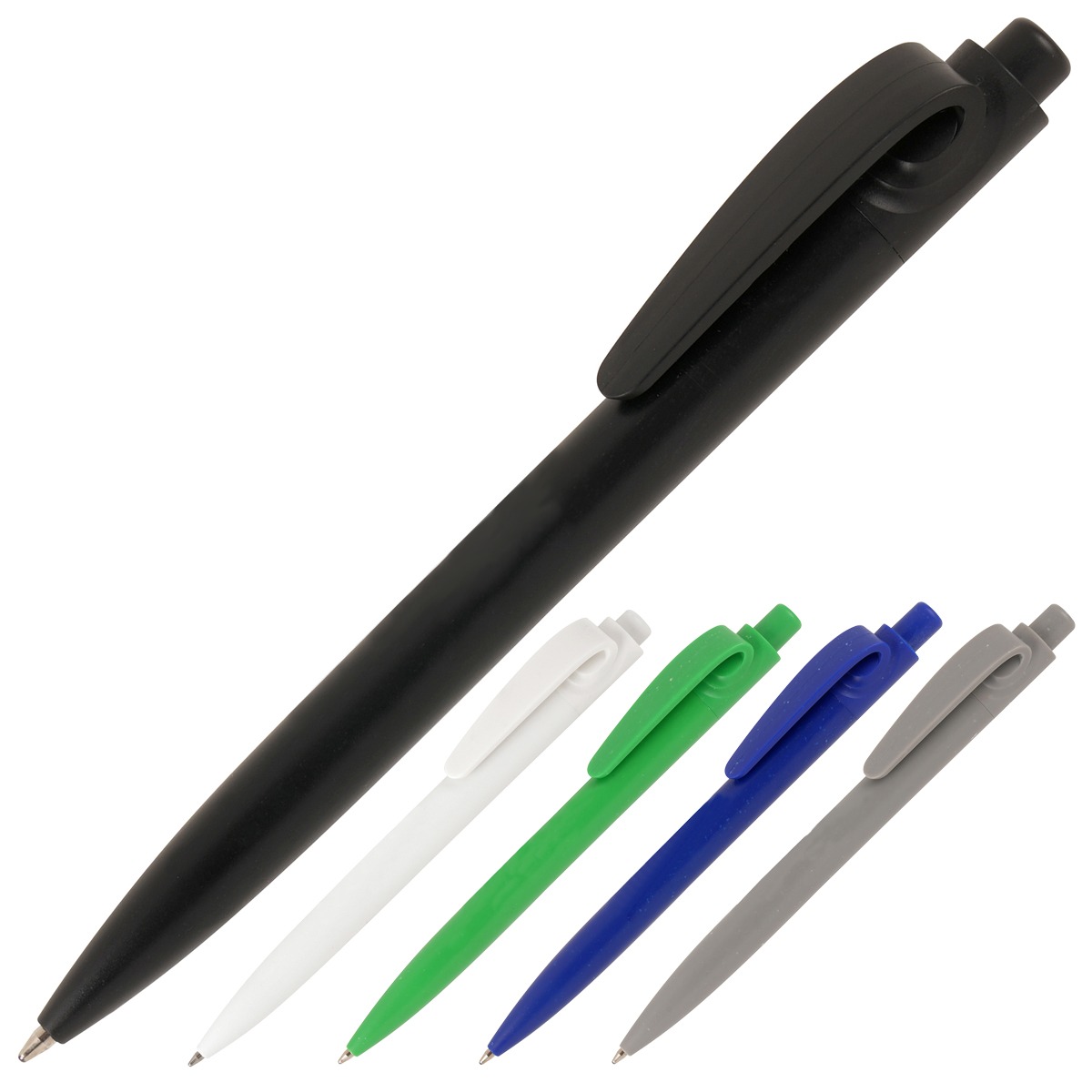 Image showing a group shot of branded pens called Recycled Seashell Promotional Pen from The Notebook Warehouse