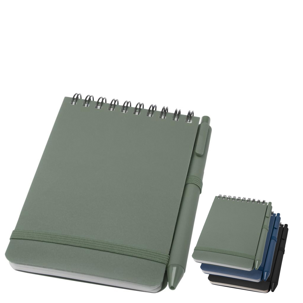Image showing the Ocean Bound Thalaasa eco promotional wiro notebook a6 collection from The Notebook Warehouse