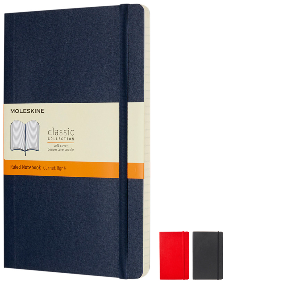 Image showing the Moleskine Soft Cover Large Notebook collection from The Notebook Warehouse